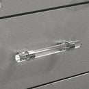 Maddie Bed White & Silver