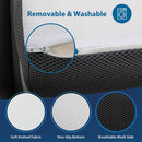 Hollyhock 3" Twin XL Tri-Fold Memory Foam Topper