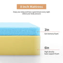 Artemisia 8" Cal. King, E.King, Full, & Queen Memory Foam Mattress