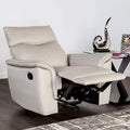 Bienne Recliner Chair White & Black
