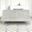 Hinwil Futon Sofa Bed Pink, Beige Grey, & Black