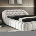 Newquay E.King & Queen Bed White, Grey, & Black