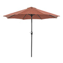Soli 9' Outdoor Umbrella w/ Auto Tilt + 21" Round Base